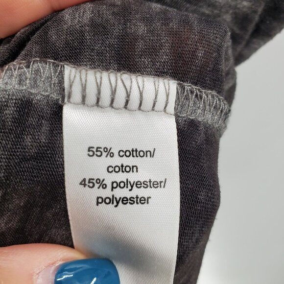 Maurices Hold On Let Me Overthink This Graphic Tee Womens Size S Burnout Black - Picture 7 of 11